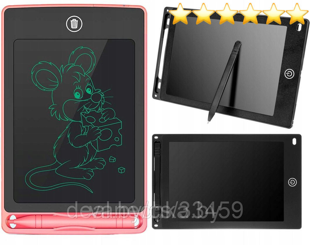 LCD графический планшет(8,5") для рисования и записей со стилусом, фото 1