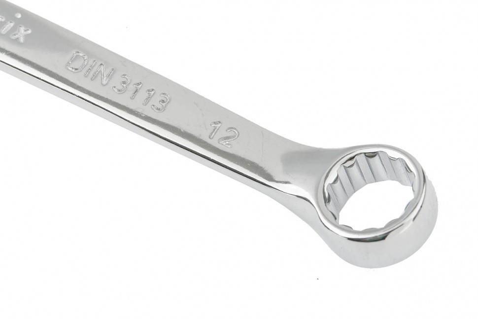 Ключ комбинированный, 12 мм, CrV, полированный хром Matrix 15156 - фото 3 - id-p138940172