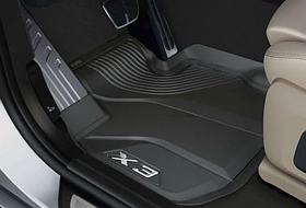 Коврики оригинальные передние для BMW X3 G01 2017-2021 (BMW Floor Liner) № 51472450514