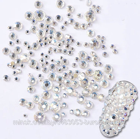 Стразы ,в огранке "Swarovski ", для дизайна ногтей (1280 шт), фото 2