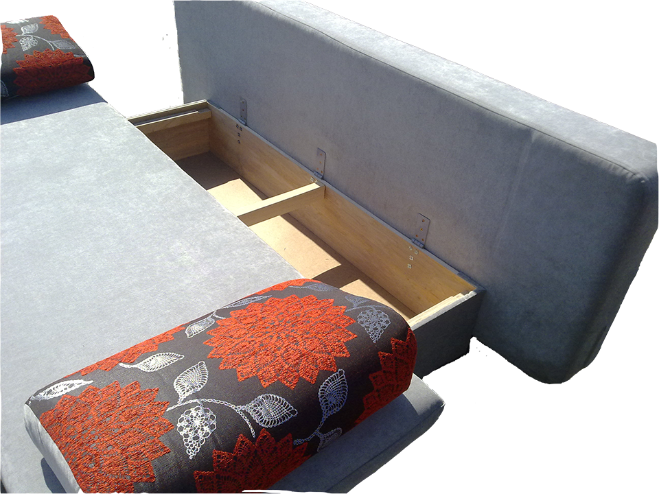 Диван-кровать еврокнига без подлокотников - фото 3 - id-p16565068