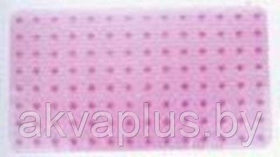Коврик резиновый в ванну ZALEL без рисунка BR-6939D розовый