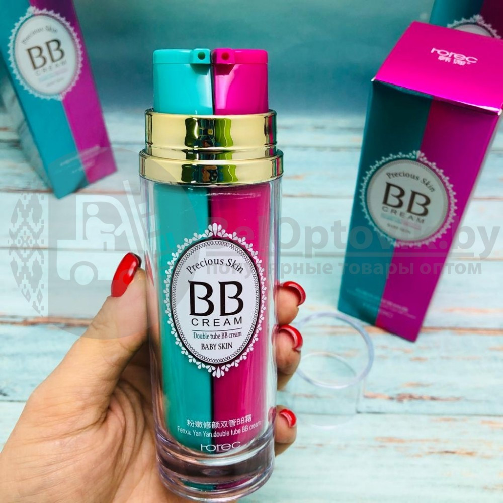 Матирующий BB крем база под макияж с витамином Е (натуральный) Rorec Precious skin 2 в 1, 50 ml - фото 9 - id-p163729444