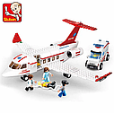 Детский конструктор Sluban 0370 Авиация самолет Санитарная авиация, аналог лего lego City сити транспорт, фото 2