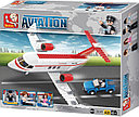 Детский конструктор Sluban 0365 Авиация самолет, аналог лего lego City сити транспорт самолеты, фото 3