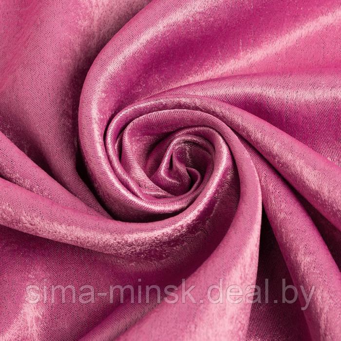 Штора портьерная Этель «Классика»цв.розовый, 145*265 см,100% п/э - фото 3 - id-p163768764
