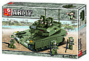 Детский конструктор Sluban Военный танк меркава 6500 армия техника  ,аналог Лего Lego Военная серия, фото 2