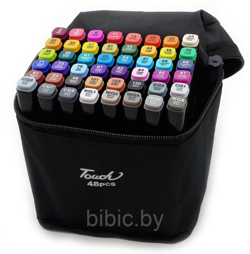 Двусторонние маркеры для скетчинга в сумке 80 штук, набор для детского творчества и рисования - фото 3 - id-p163777390