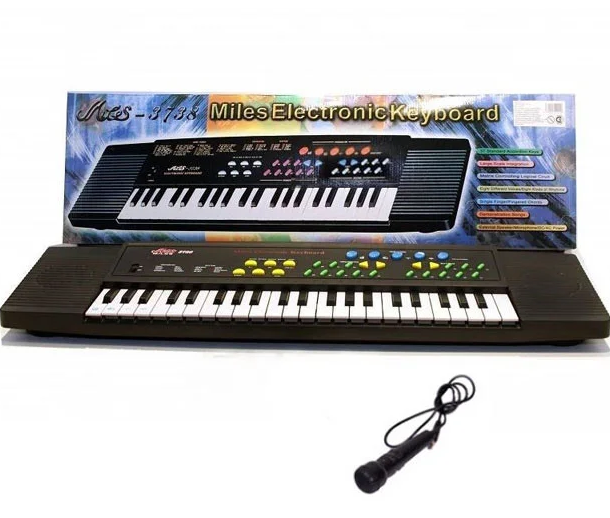 Детский синтезатор с микрофоном Miles 3738 Electronic Keyboard