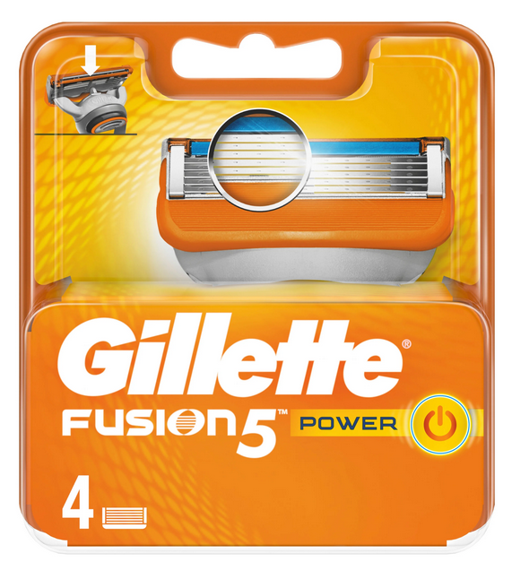 Сменные кассеты Gillette Fusion5 Power ( 4 шт ) - фото 2 - id-p163788926