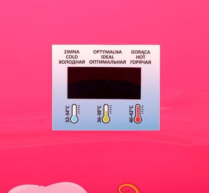 Детская ванночка Тега (Tega) 86 cм с термометром Safari (Сафари) Розовый - фото 4 - id-p163790784