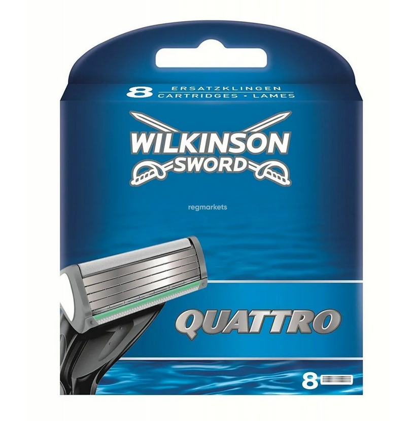 Сменные кассеты Wilkinson Sword Quattro ( 8 шт ) - фото 1 - id-p163791399
