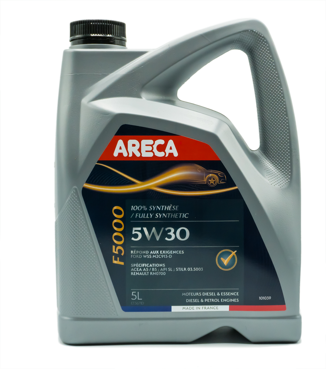 Моторное масло. ARECA F5000 5W-30 Синтетическое моторное масло 5л