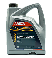 Моторное масло. ARECA F4000 5W-40 Синтетическое моторное масло 5л