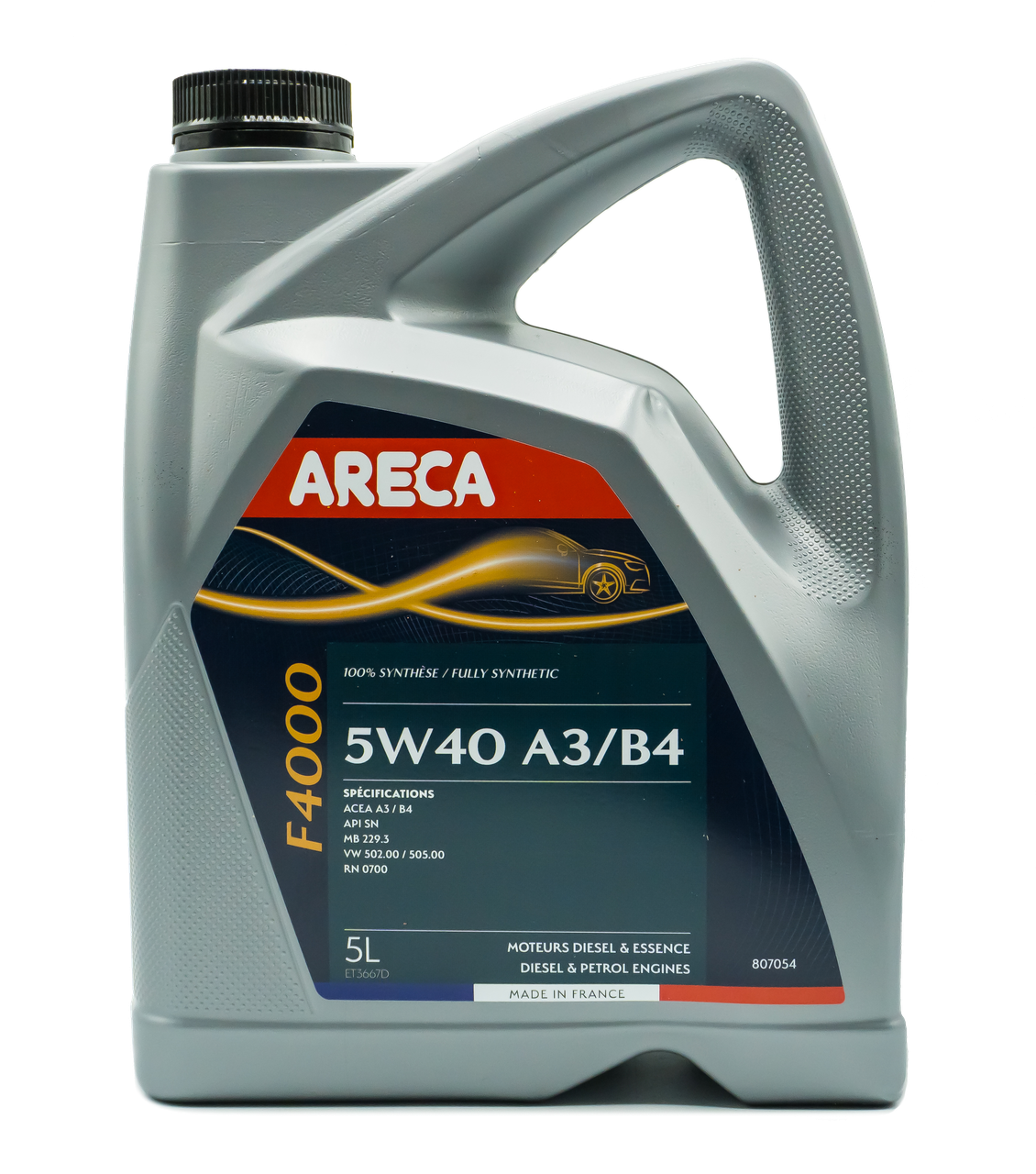 Моторное масло. ARECA F4000 5W-40 Синтетическое моторное масло 5л - фото 1 - id-p102579034