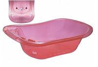 Ванночка детская Эльфпласт со сливным клапаном 50л Розовый 231