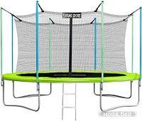 Батут Atlas Sport 374 см - 12ft (с лестницей, зеленый)