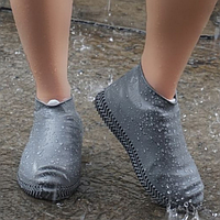 Силиконовые, водонепроницаемые чехлы-бахилы для обуви. Размер в наличии: L