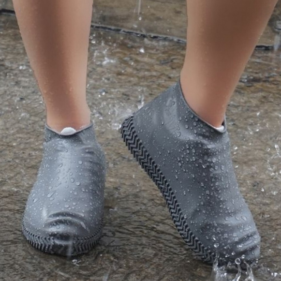 Силиконовые, водонепроницаемые чехлы-бахилы для обуви. Размер: S, M, L - фото 5 - id-p163857783