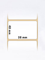 Термоэтикетки самоклеящиеся 58х40 мм, ЭКО, цвет белый, втулка 40 мм - 700 этикеток в ролике., фото 3