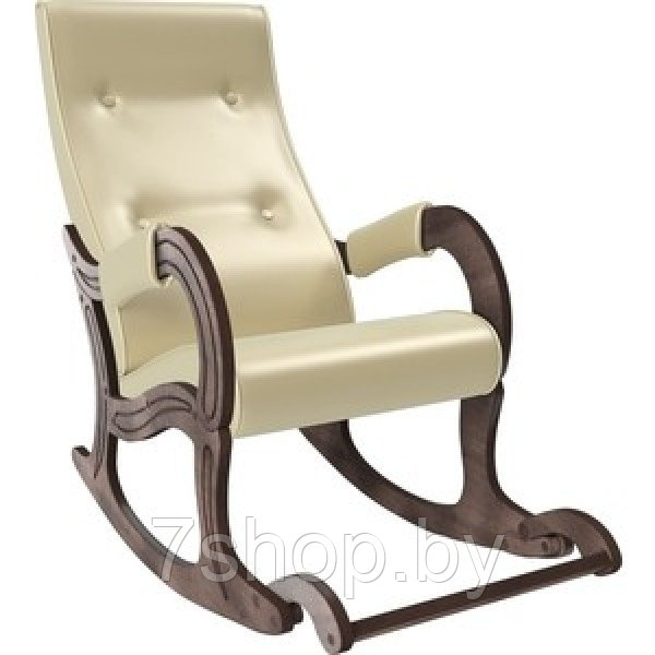 Кресло-качалка Мебель Импэкс Модель 707 орех антик, к/з Oregon perlamutr 106 - фото 1 - id-p163903094