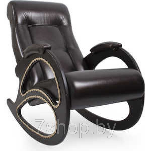 Кресло-качалка Импэкс Модель 4 каркас венге с лозой,обивка Орегон перламутр 120 - фото 1 - id-p163903160