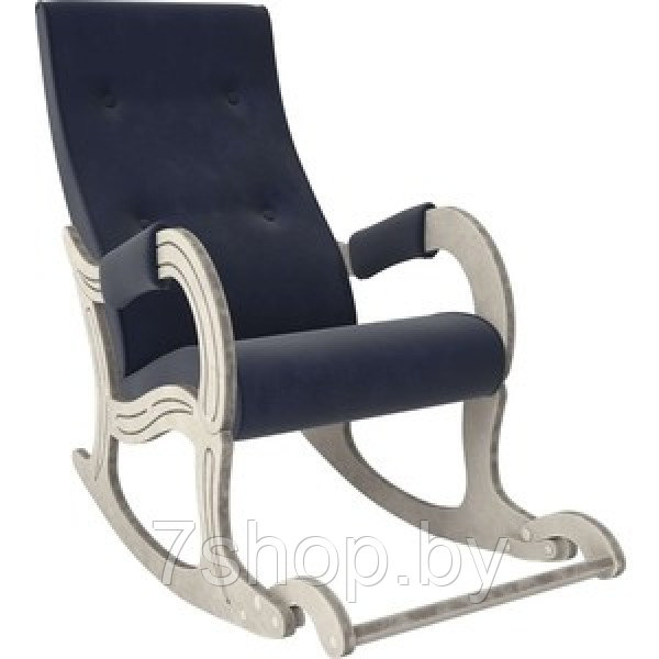 Кресло-качалка Мебель Импэкс Модель 707 дуб шампань/патина/ Verona denim blue - фото 1 - id-p163903188