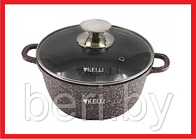 KL-4091-16 Кастрюля с гранитным покрытием, Kelli  1,6 л, 16 см