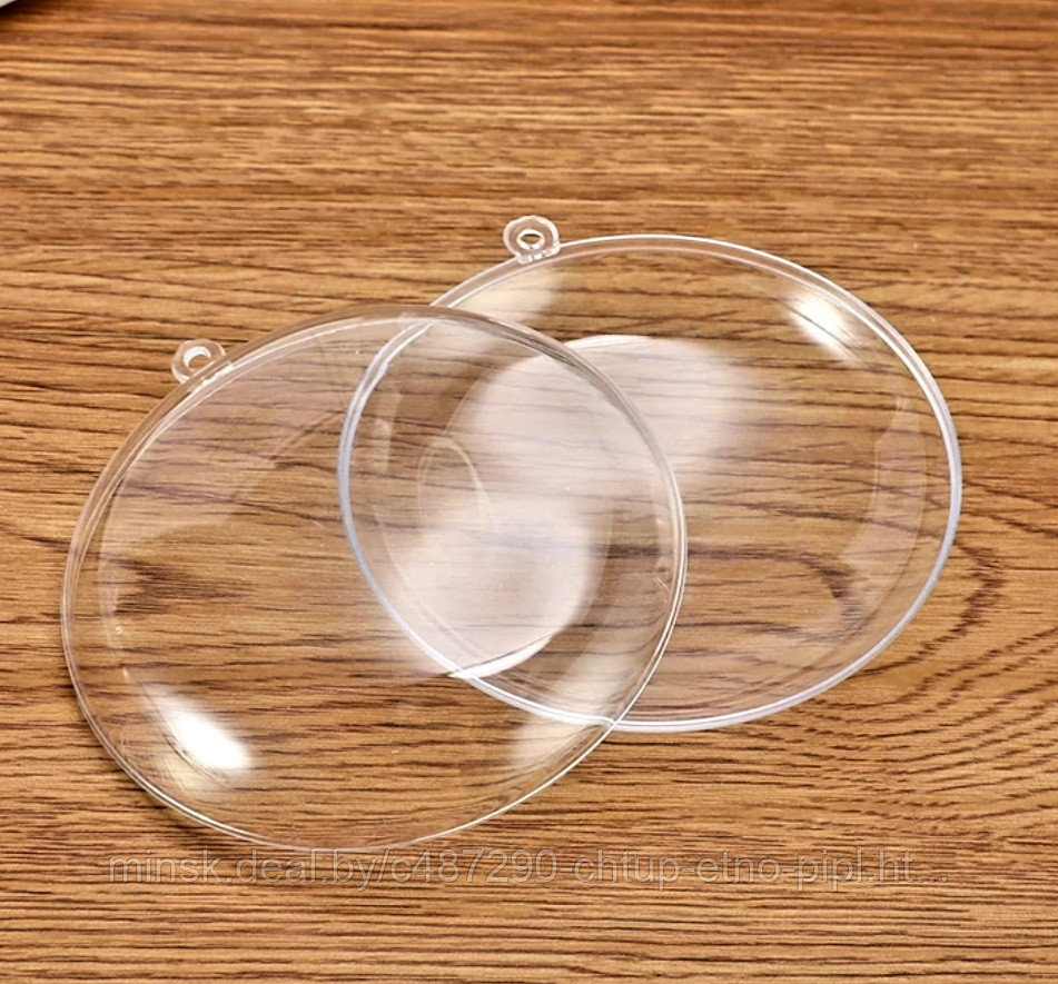 Пластиковая форма для ёлочного шара 90×45мм (набор 5шт) - фото 2 - id-p163931427