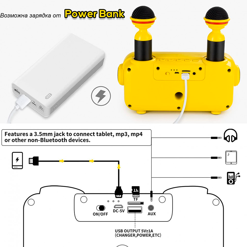 Детская Караоке Система sdrd SD-304 - фото 4 - id-p163941877