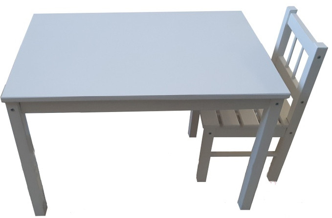 Набор  стол + 1 стульчик из массива березы (ольхи).