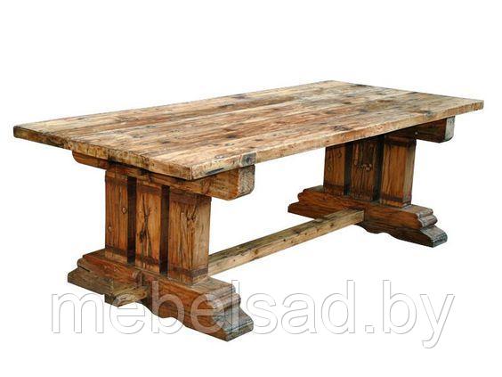 Стол садовый и банный из массива сосны "Брутальный Премиум" 2,5 метра