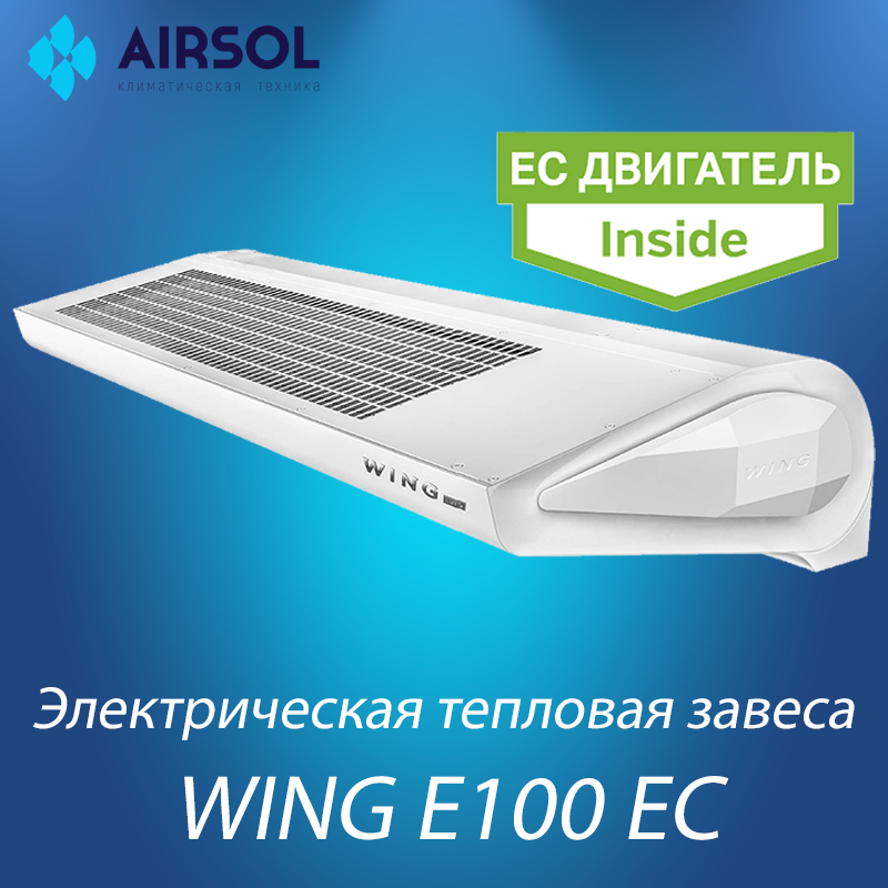 Электрическая тепловая завеса WING E100 EC - фото 1 - id-p163950746