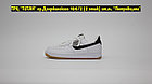 Кроссовки Nike Air Force 1 White Black Brown Low, фото 2