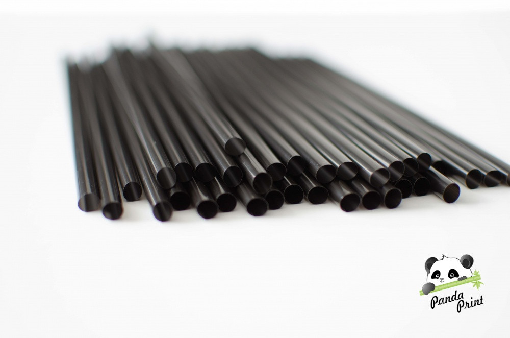 Трубочки коктейльные прямые черные 8х240 мм (250 шт) - фото 3 - id-p162022616