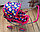 Коляска для кукол с люлькой, коляска-трансформер MELOBO 9391, розовая, фото 2