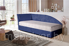 Кровать Алиса с боковым щитом (встроенный матрас, блок независимых пружин+кокос) ZMF