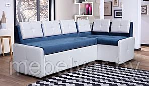 Кухонный диван Оскар (бело-голубой) ZMF