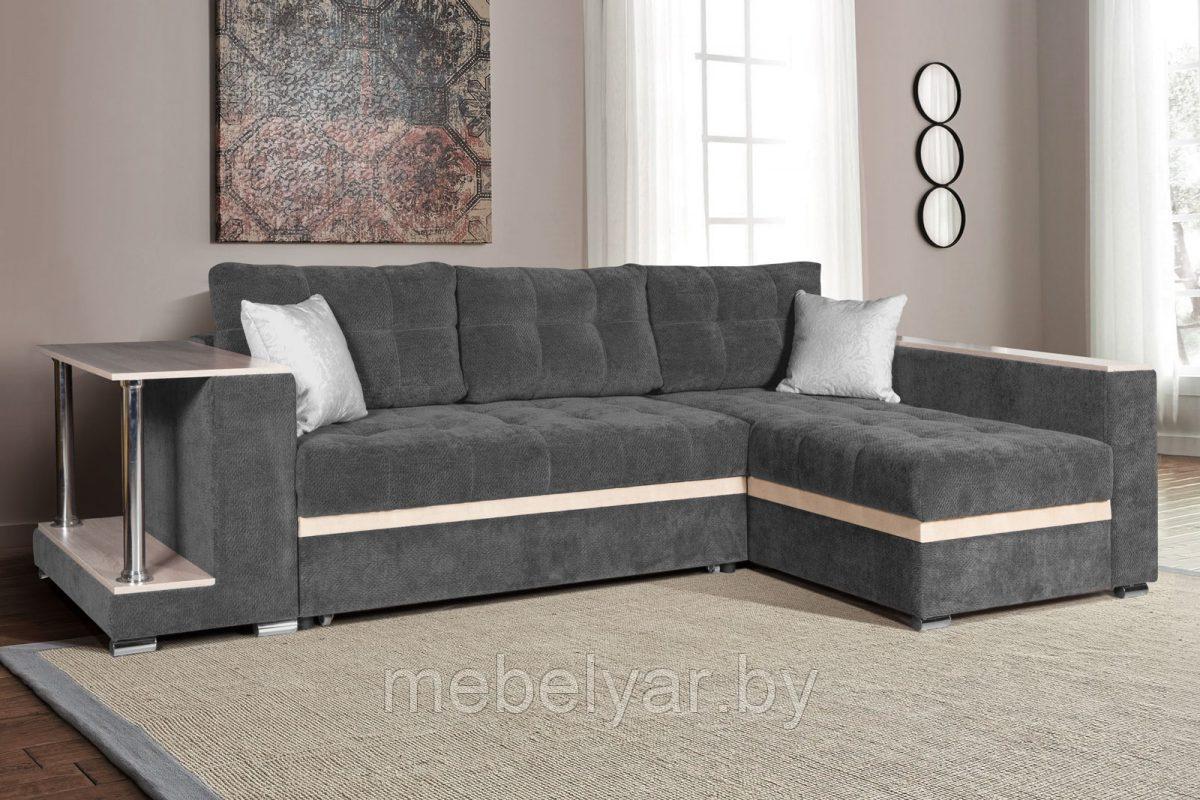 Угловой диван раскладной Виктория Люкс (ПБ, серый) ZMF - фото 1 - id-p163967261
