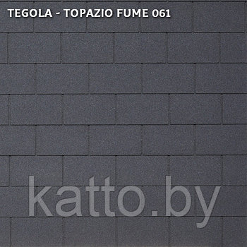 Битумная черепица TEGOLA RECTANGULAR, Topazio Fumé 061