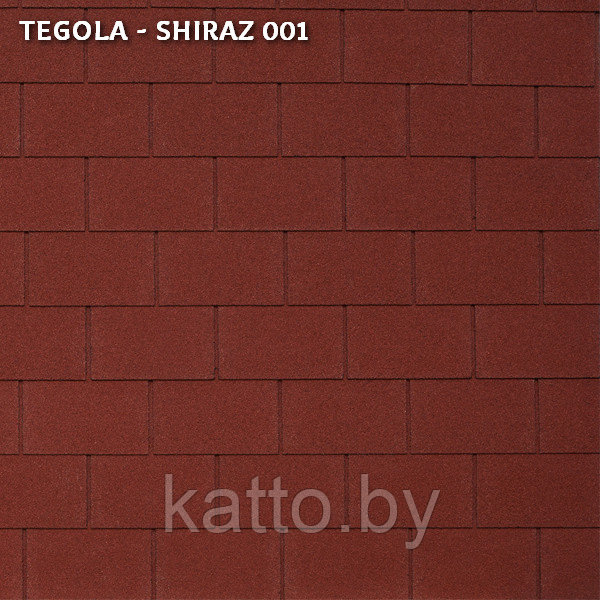 Битумная черепица TEGOLA RECTANGULAR, Shiraz 001