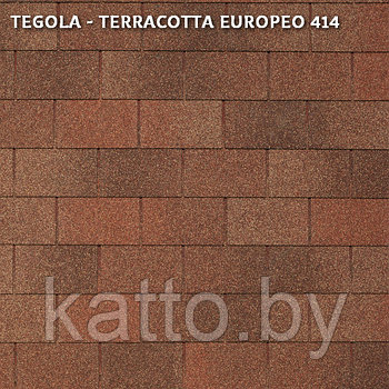 Битумная черепица TEGOLA RECTANGULAR, Terracotta Europeo 414