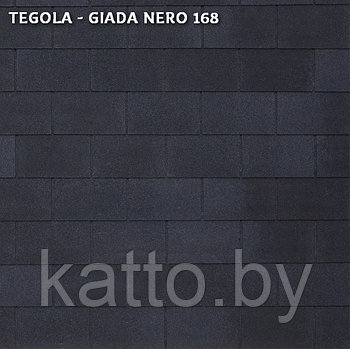 Битумная черепица TEGOLA RECTANGULAR, Giada Nero 168