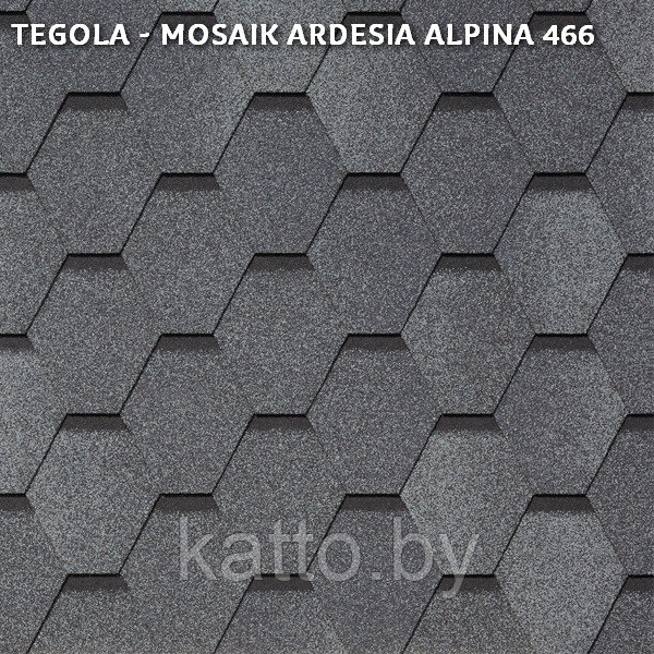 Битумная черепица TEGOLA UNICA MOSAIK, Ardesia Alpina 466