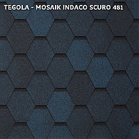 Битумная черепица TEGOLA MOSAIK, Indaco Scuro 481