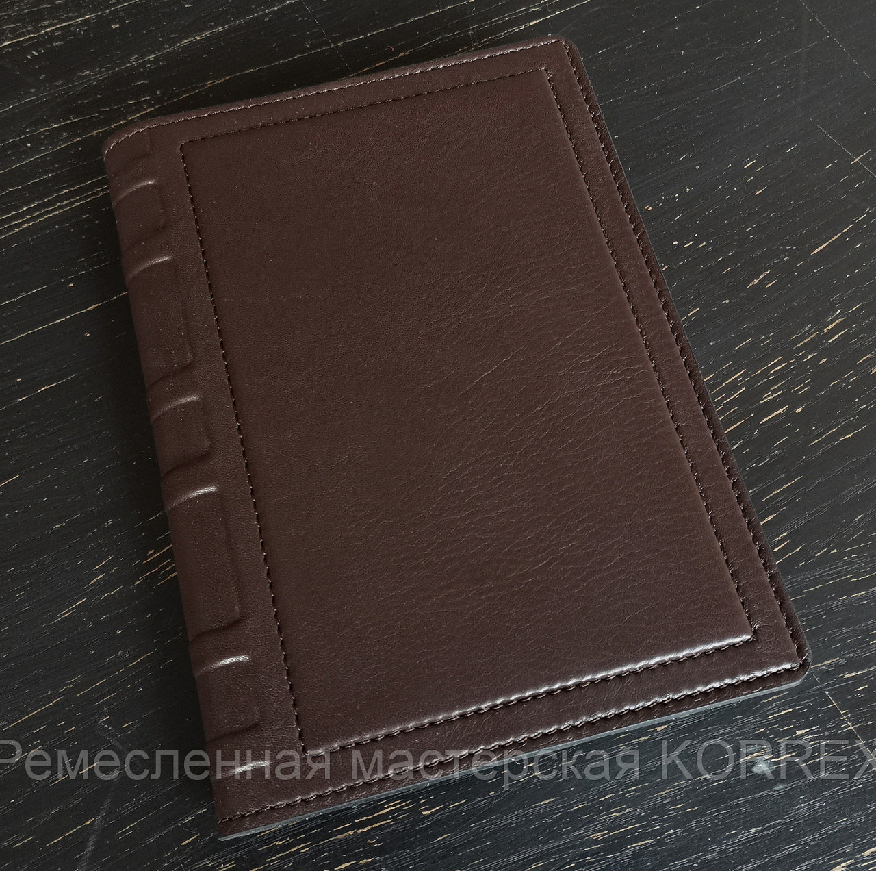 Съемная кожаная обложка на ежедневник ф-та А5 (корич) Арт. 4-213