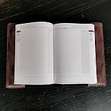 Съемная кожаная обложка на ежедневник ф-та А5 (рыже-корич) Арт. 4-210, фото 6