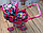 Коляска для кукол с люлькой, коляска-трансформер MELOBO 9346, от 2-х лет, розовая, фото 3