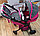MELOBO 9695 коляска для кукол С СУМОЧКОЙ, съемная люлька, перекидная ручка, розовая в горох, фото 2