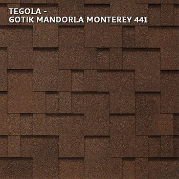 Битумная черепица TEGOLA UNICA GOTHIK, Mandorla Monterey 441